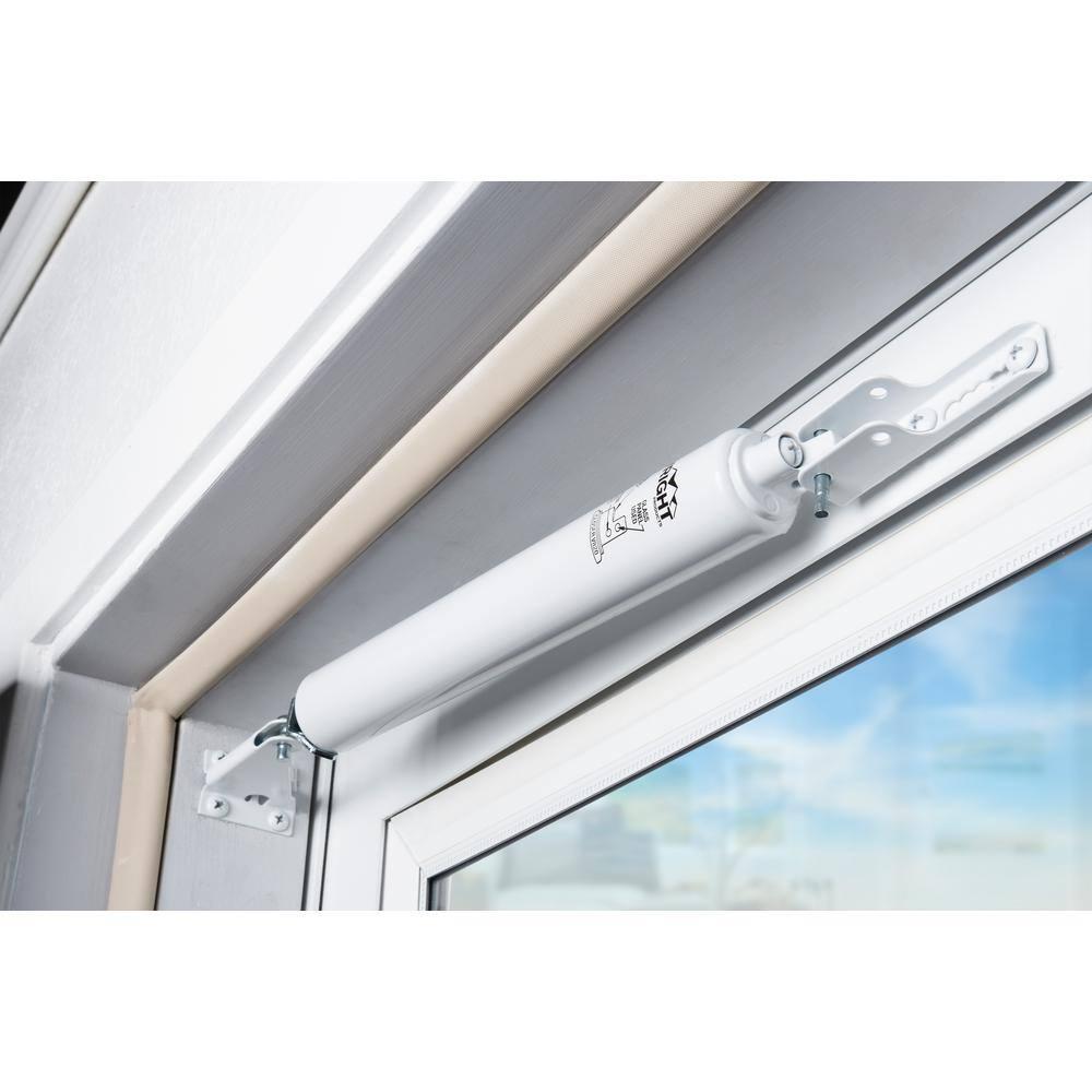 Wright V820AWH Grade 1, Size 4, White Aluminum Pneumatic Door Closer