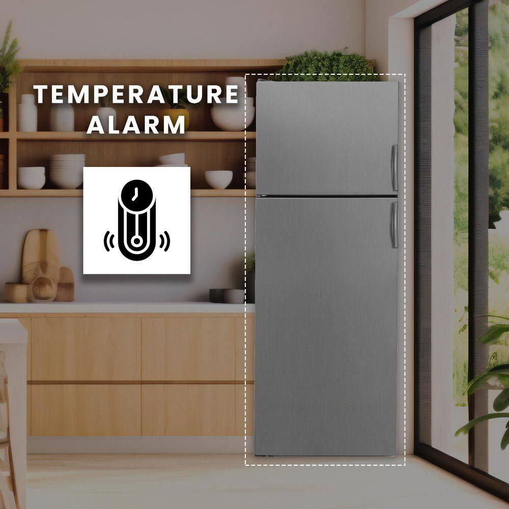 Equator Advanced Appliances Equator 14.3 cf Stainless Refrigerator-Freezer Top Mount Frost Free E-Star Europe RF 142 S