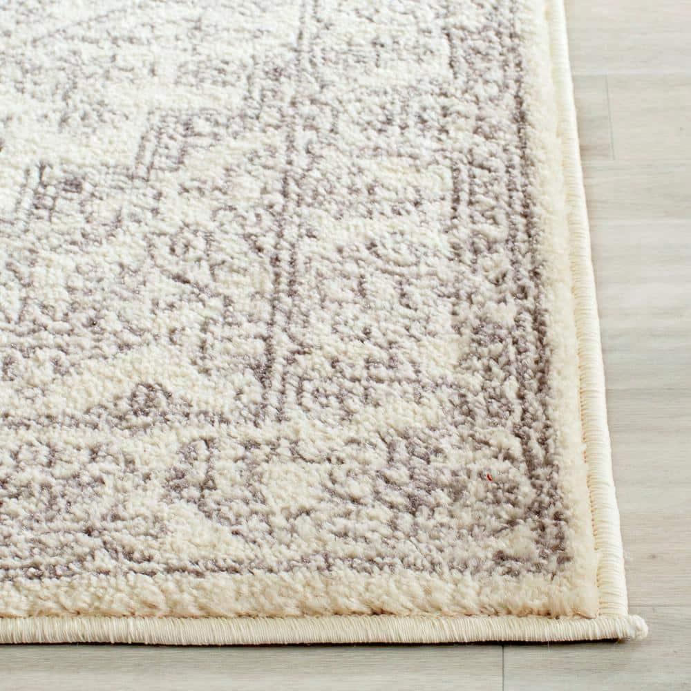 Adirondack ADR108 Power Loomed Runner Rug  Ivory / Silver 2'-6" X 6' - Safavieh.