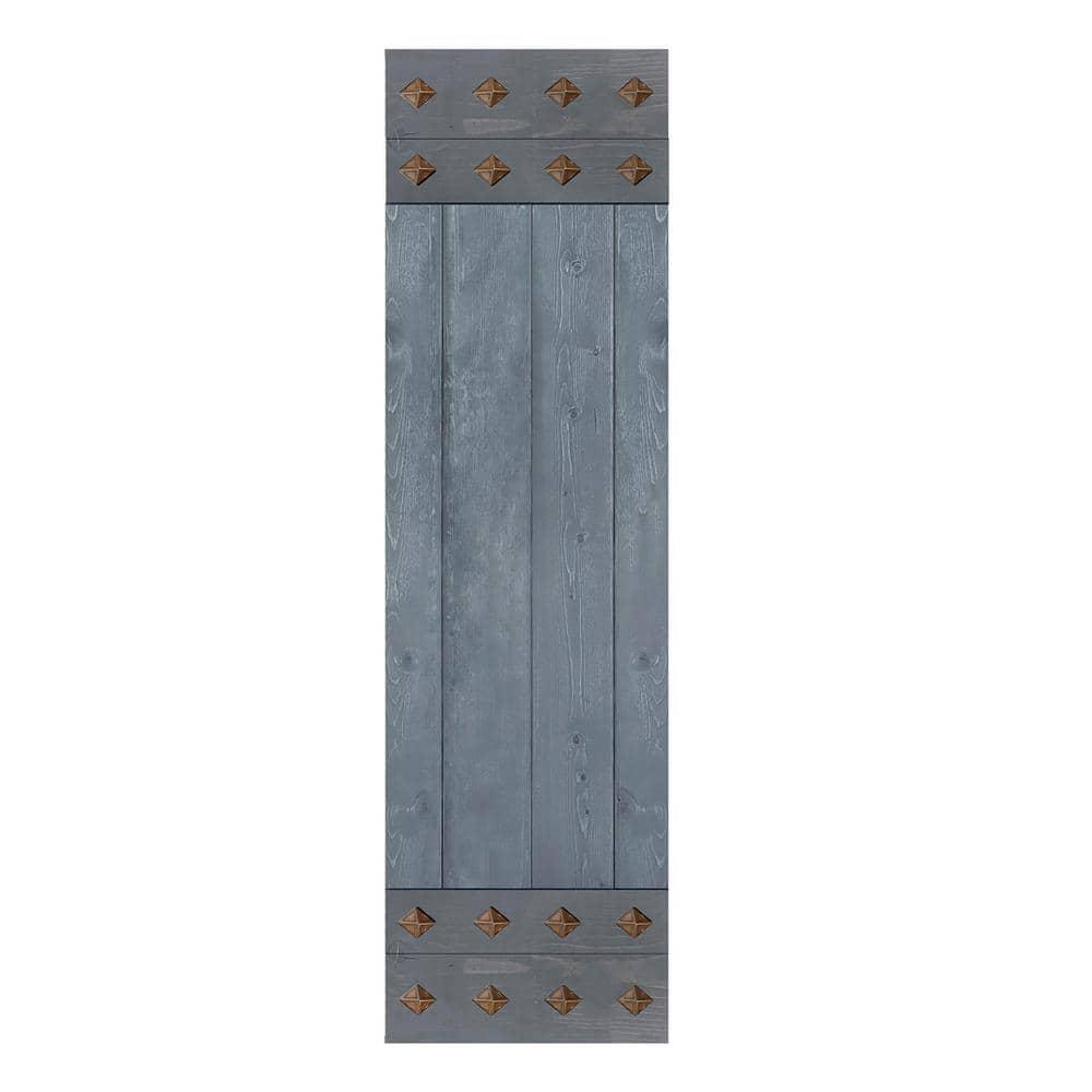 IsLife 84'' Solid Wood Paneled Matte without Installation Hardware Kit Barn Door