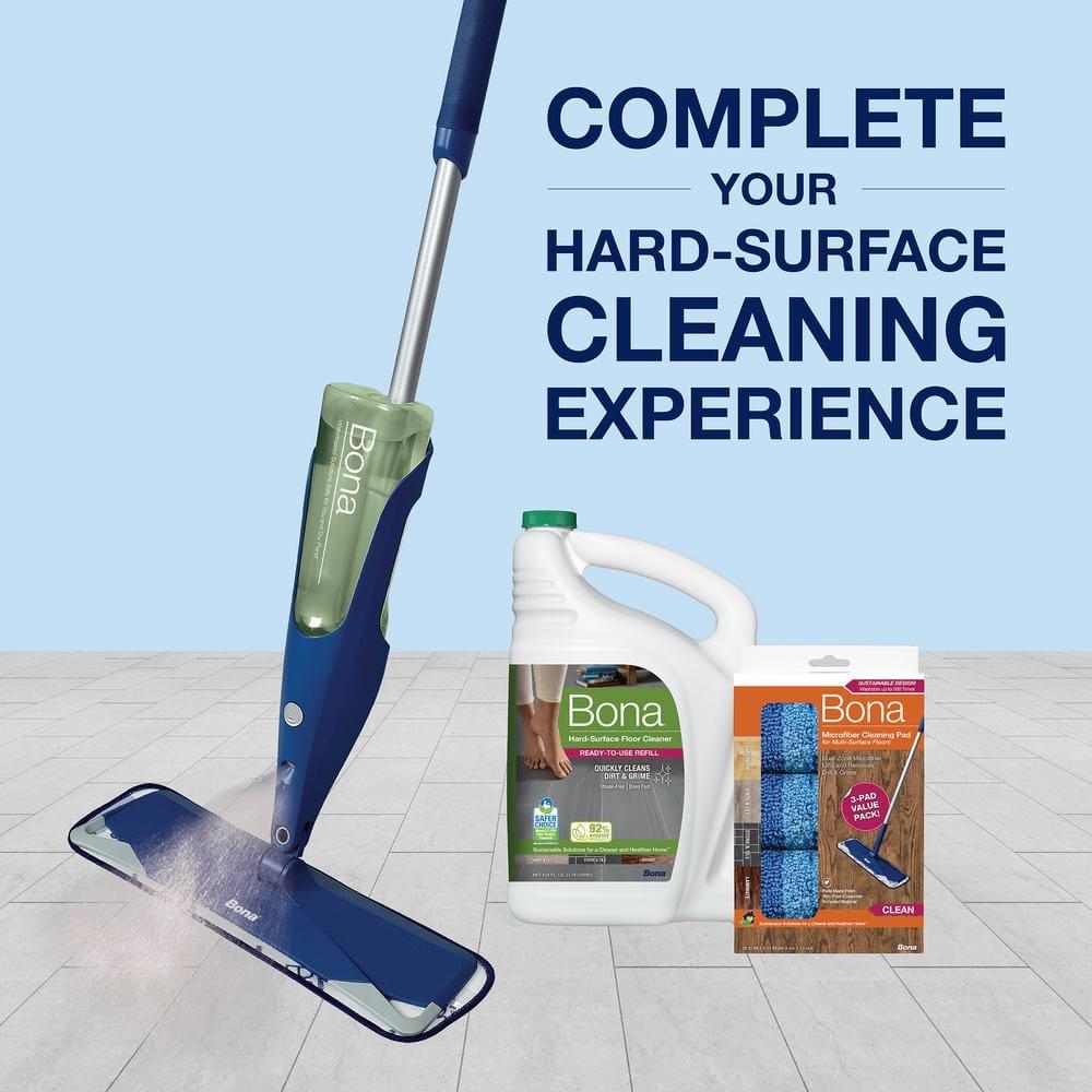 Bona Cleaning Products Multi-Surface Cleaner Spray + Mop All Purpose Floor Cleaner - Unscented - 128 fl oz