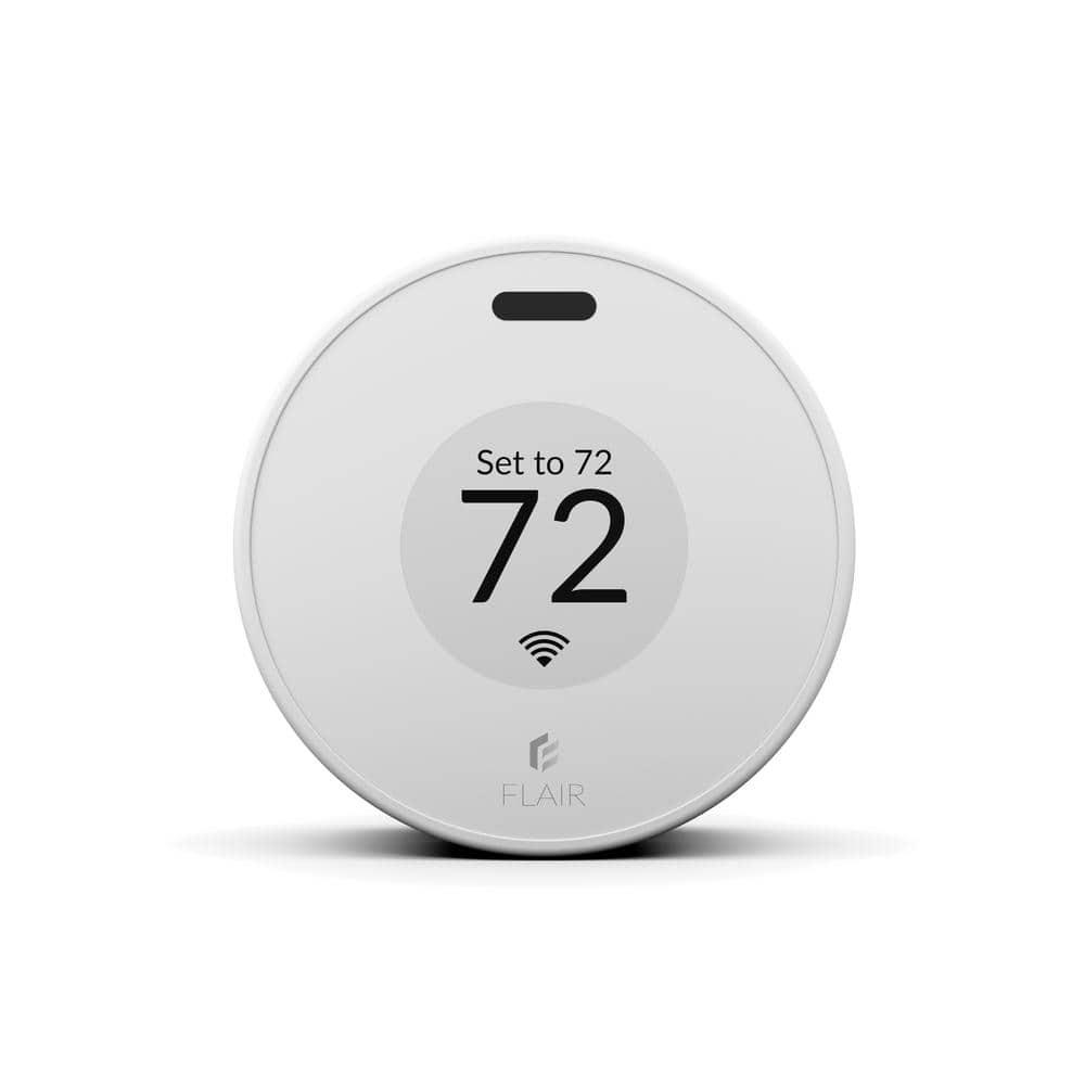 Flair Puck, WiFi Wireless Thermostat (Pearl White). Controls Flair Smart Vents. Compatible with Alexa, works with ecobee, Honeywell smart thermostats, and Google Assistant.