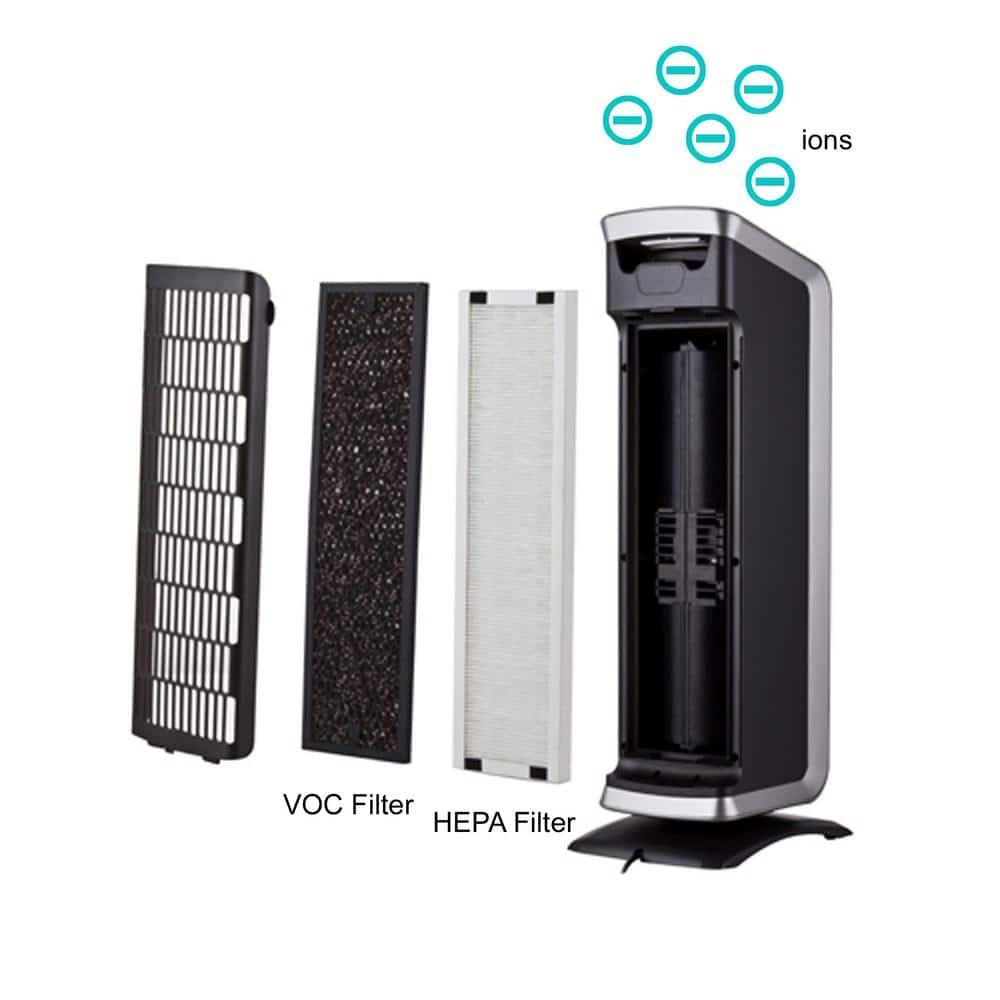 Tower HEPA/VOC Air Cleaner with Ionizer