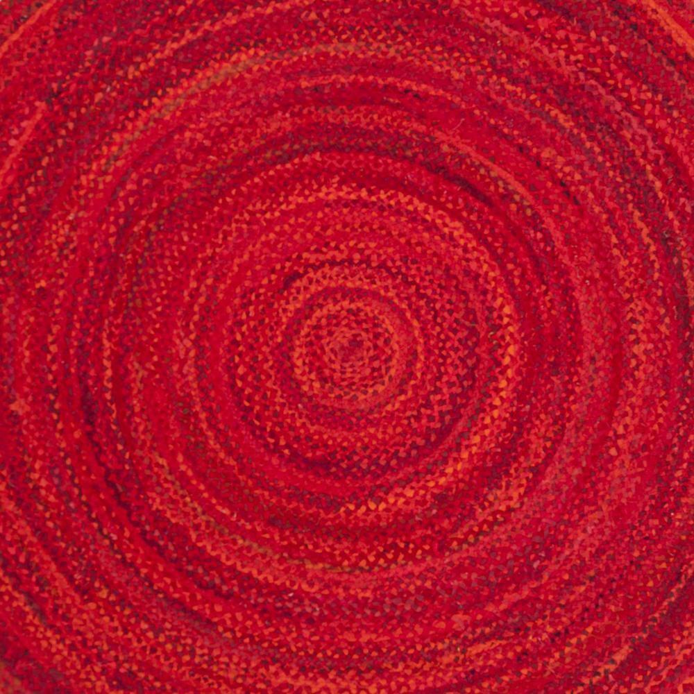 Unique Loom 6' 0 x 6' 0 Solo Calabasas Red Area Rug