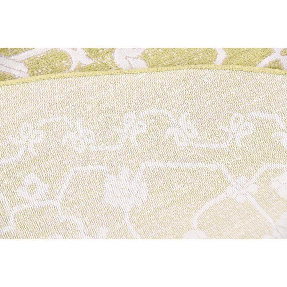 Unique Loom New Classical Collection Area Rug - Olympia (8'  Round Light Green/Ivory)