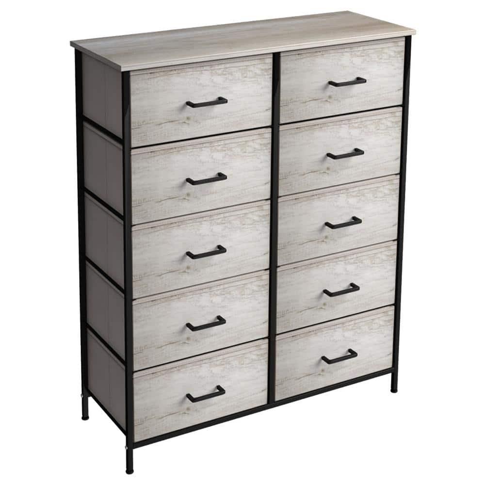 Sorbus Sorbus 10 Drawers Dresser with Steel Frame and Fabric Bins