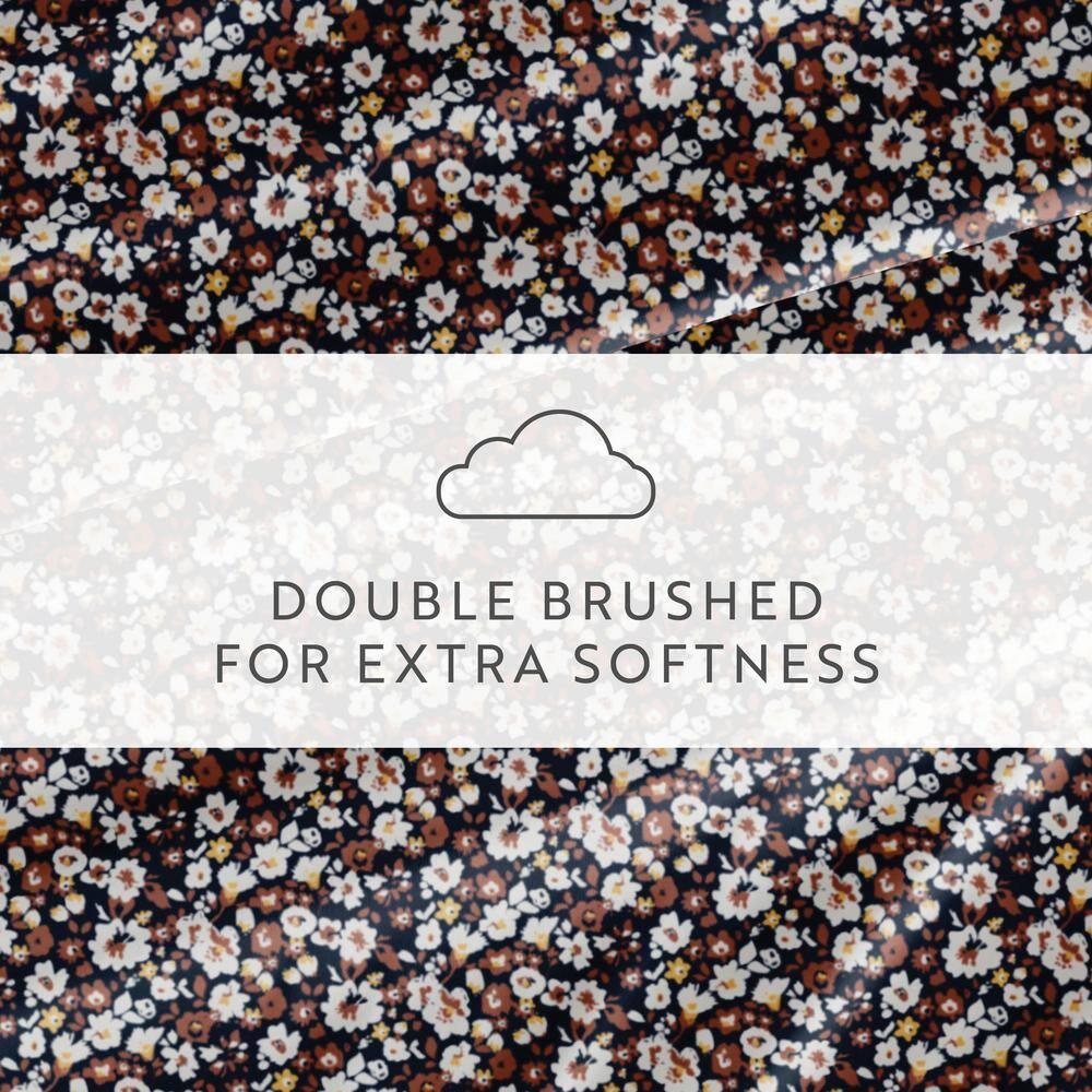 IEnjoy Home 4 Piece Sheet Set Patterned Microfiber Ultra Soft Bedding in Floral Dream
