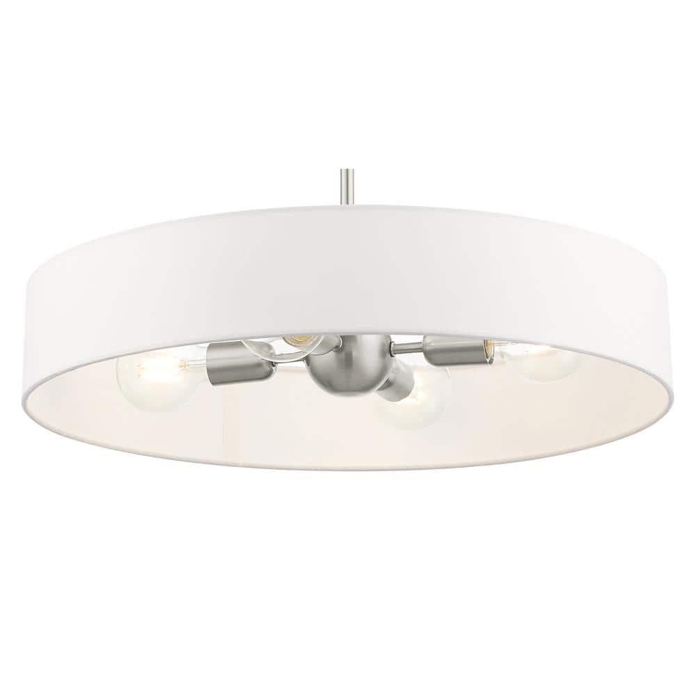 Livex Lighting Venlo 4 - Light Pendant in  Brushed Nickel