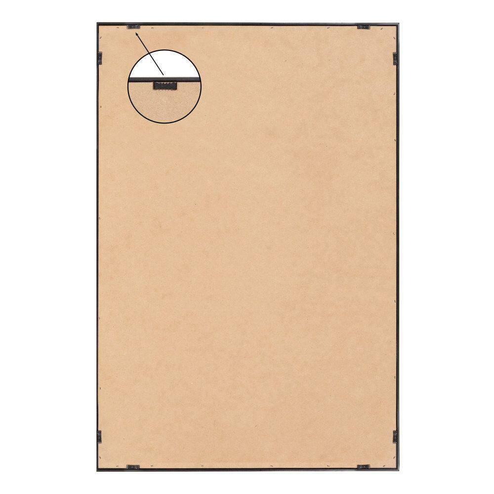 Kate and Laurel Sylvie Bright Abstract Framed Canvas Wall Art by Jessi Raulet of Ettavee, 23x33 Natural, Modern Colorful Brushstrokes Art for Wall