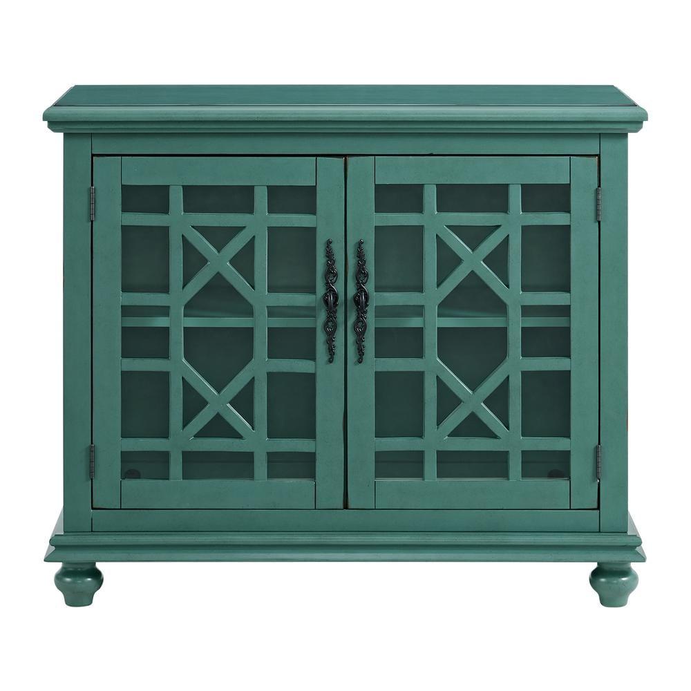 Martin Svensson Home Elegant Small Spaces TV Stand, Teal