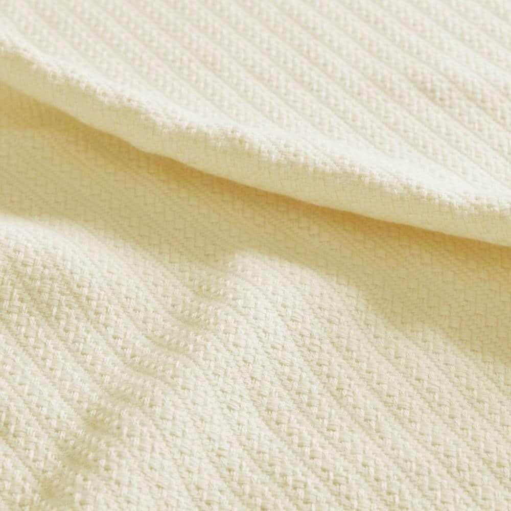 Bed Blanket Liquid Cotton Twin Ivory