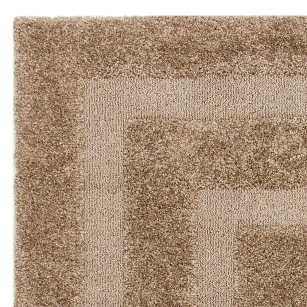 Florida Shag SG454 Power Loomed Indoor Area Rug - Beige/Beige - 6'x9' - Safavieh.