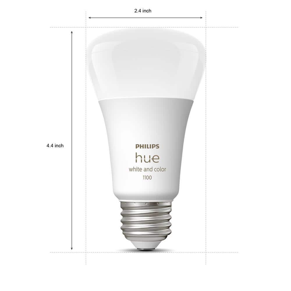 Philips Hue White and Color Ambiance 4 Pack A19 75W Smart LED Starter Kit