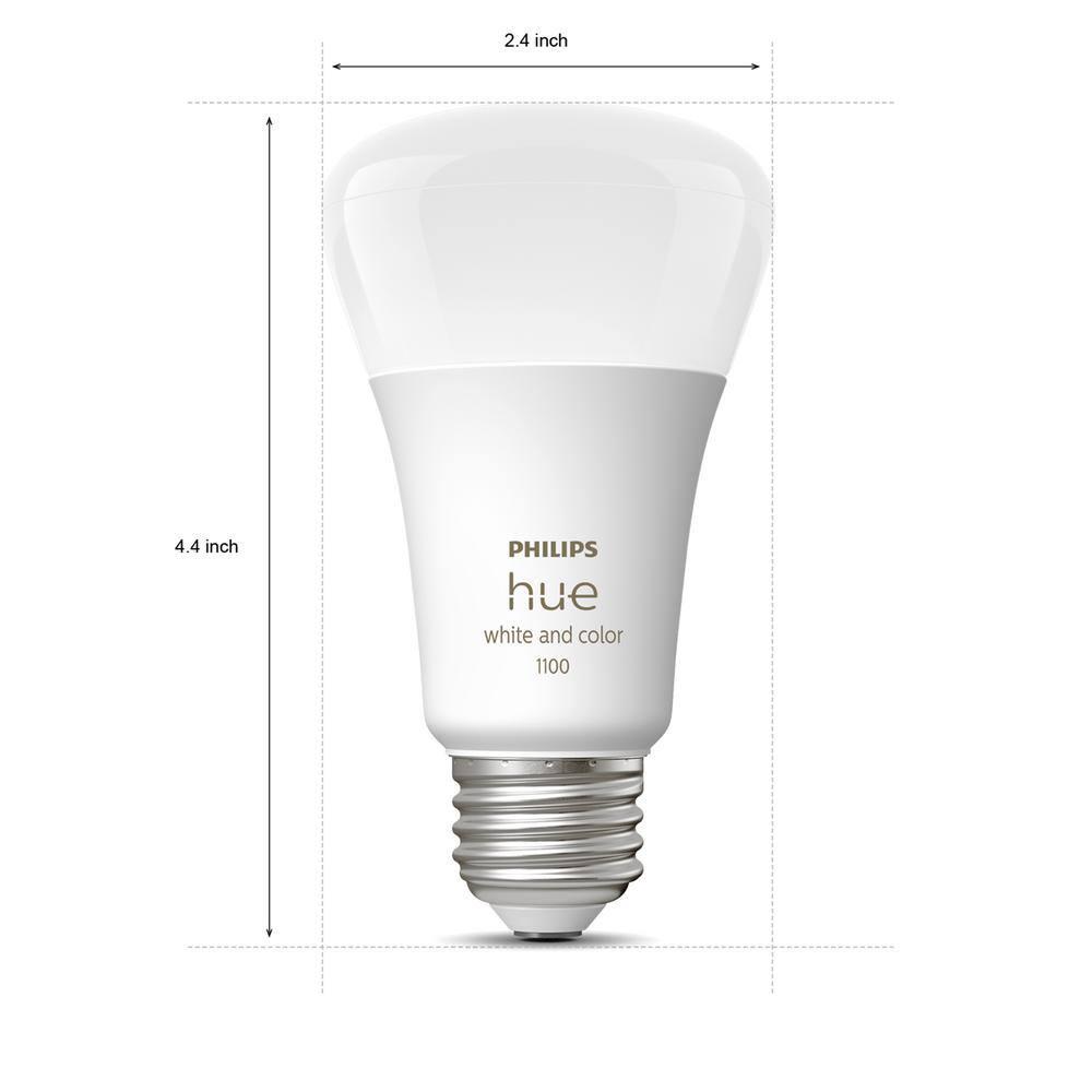 Philips Hue White and Color Ambiance 4 Pack A19 75W Smart LED Starter Kit