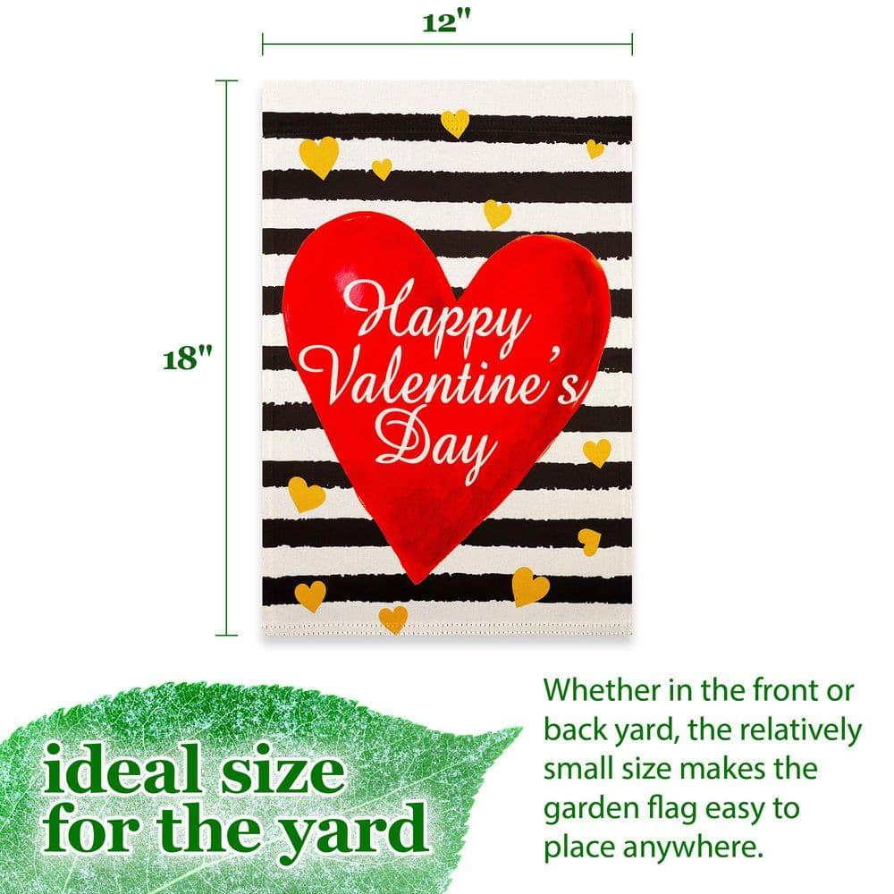 12x18 Inch Red Polyester Valentine's Day Garden Flag