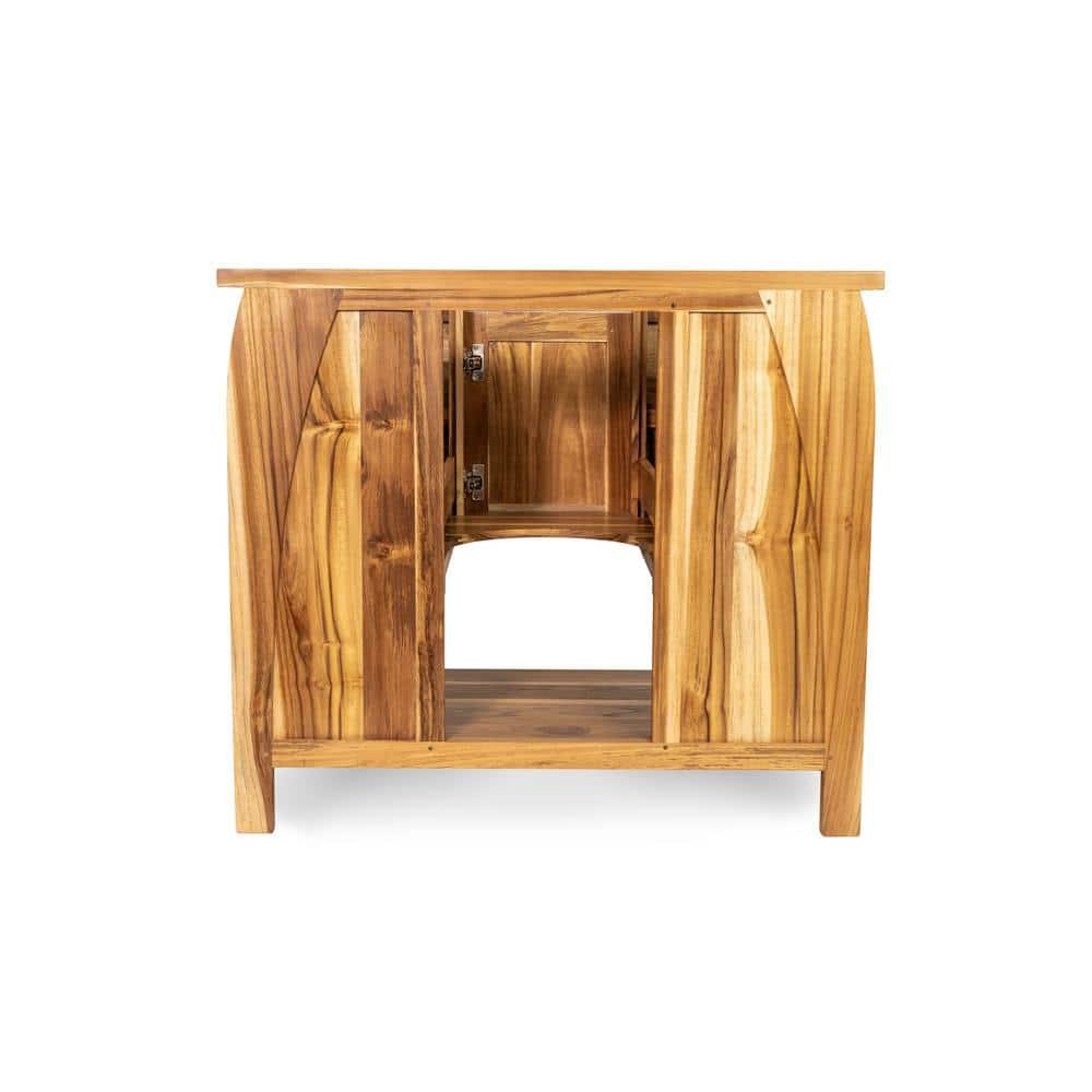 EcoDecors Tranquility by EcoDecors, 36", Teak Bathroom Vanity, Wood Bathroom Vanity, Bathroom Vanity Cabinet, Vanity Bathroom