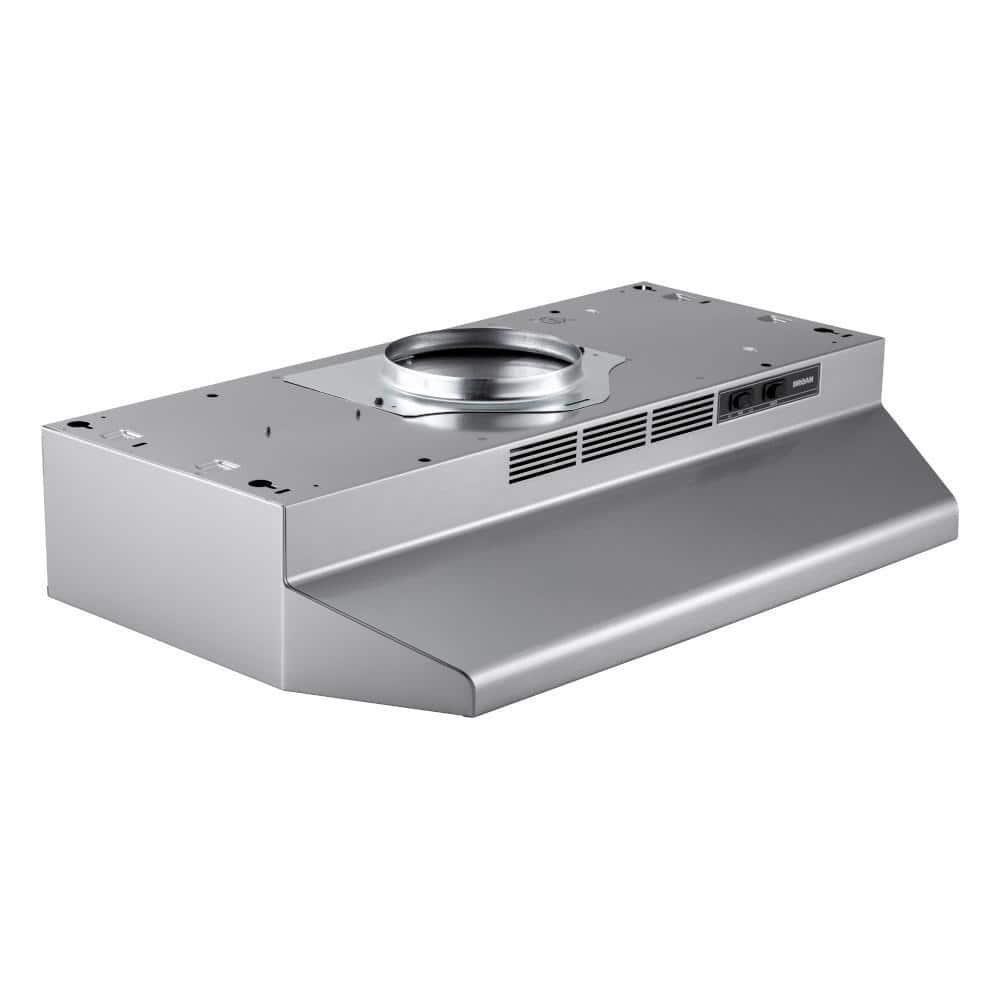 Broan NuTone Broan® 24-Inch Convertible Under-Cabinet Range Hood, 230 Max Blower CFM, Stainless Finish F4024SF