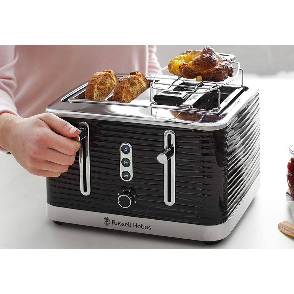 Russell Hobbs Retro Style 4 Slice Toaster in Black