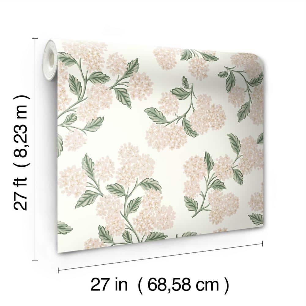 Rifle Paper Co. Hydrangea 27' x 27" Wallpaper