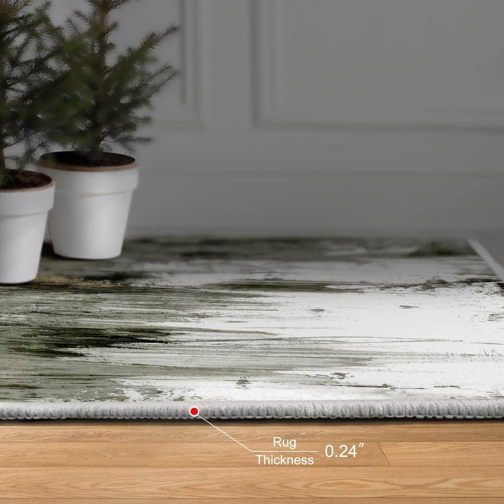 Empire Art Direct Modern City Scape Reflection II Washable Area Rug, Heavenly Softness with Non-Slipping Backing