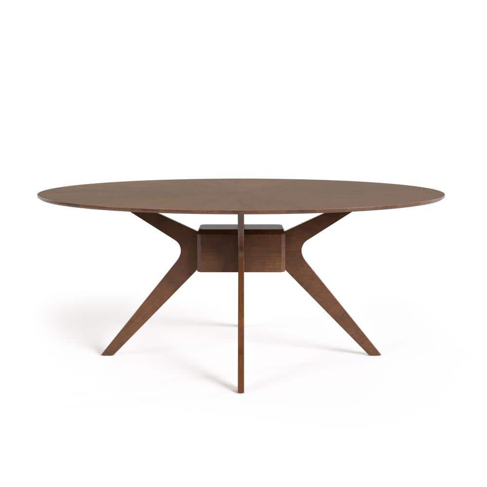 HOMES: Inside + Out 5pc Pearlcrest Mid-Century Modern Dining Table Walnut