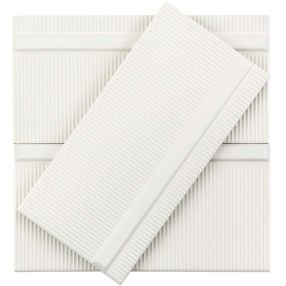 Index 4" x 8" Polished Ceramic Subway Wall Tile (10.76 Sq. Ft. / Case)