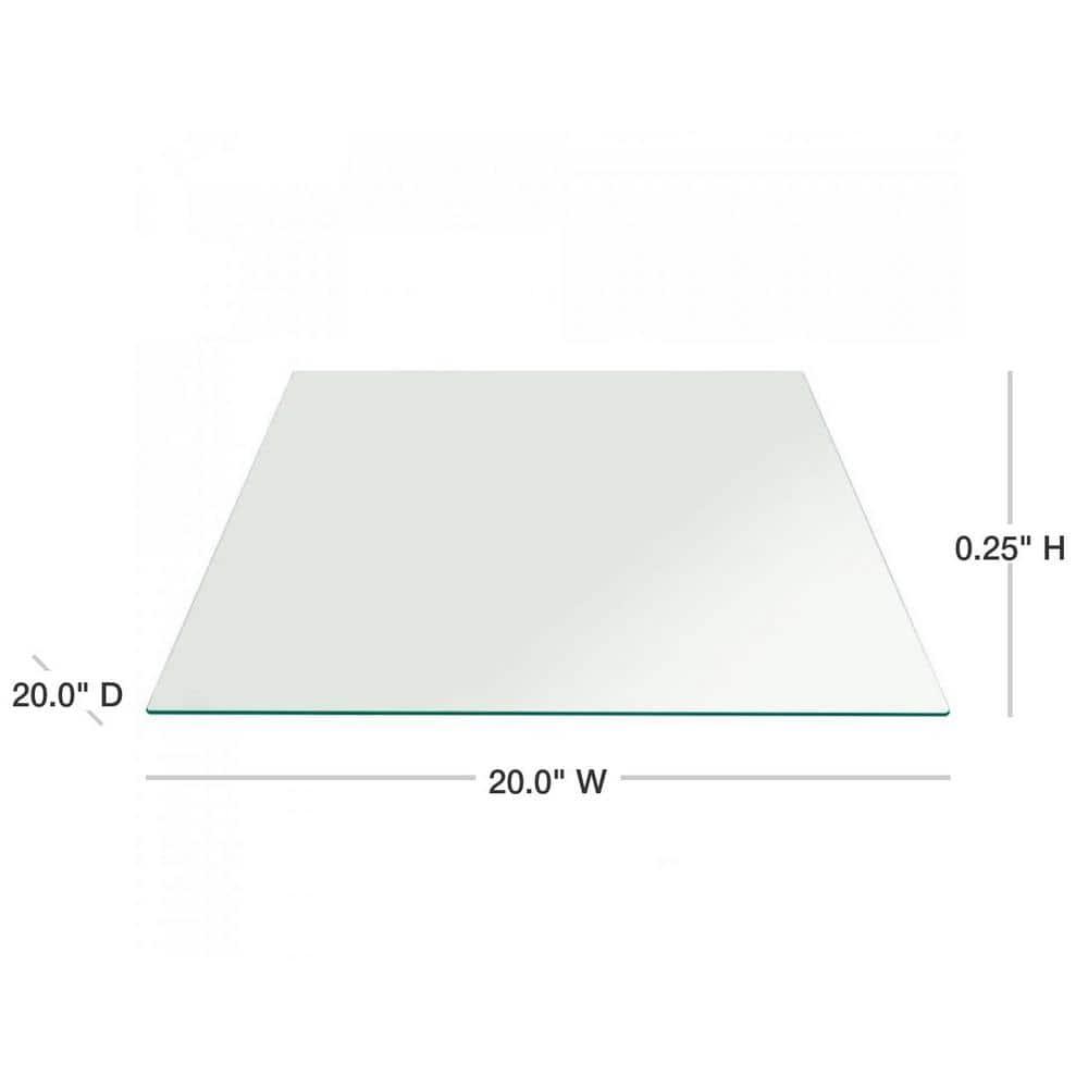 House of Hampton® Glenbrook Glass Table Top