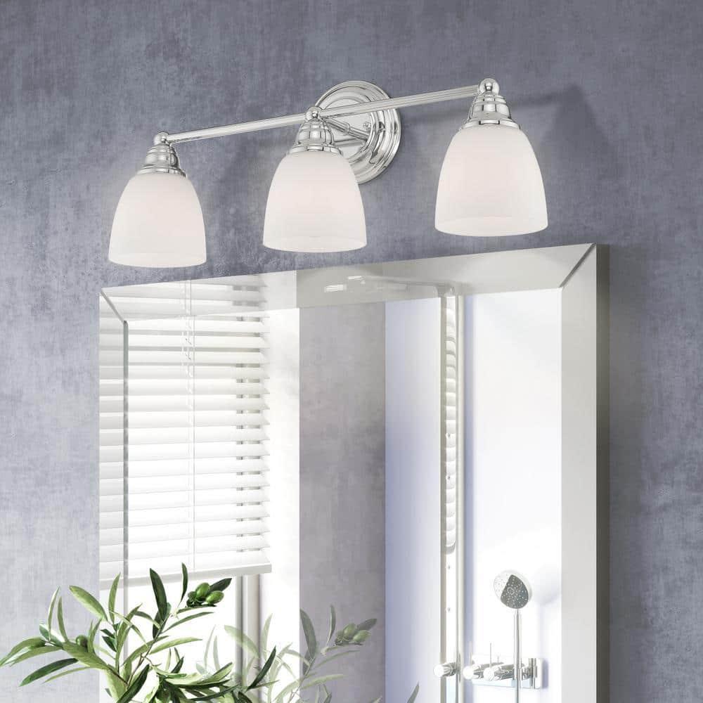 Livex Lighting Somerville 3 - Light Vanity in  Polished Chrome