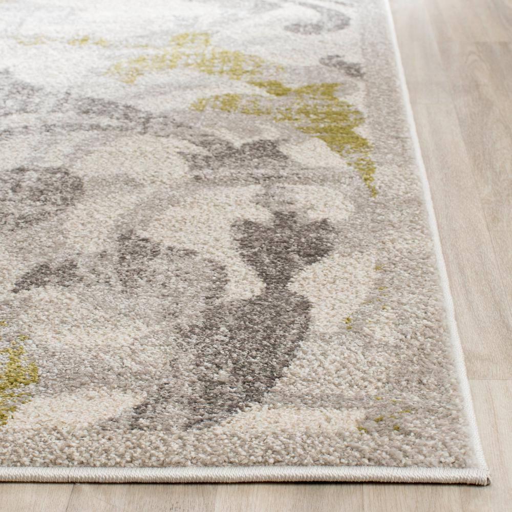 Amherst AMT428 Power Loomed Indoor Area Rug - Ivory/Light Grey - 8'x10' - Safavieh