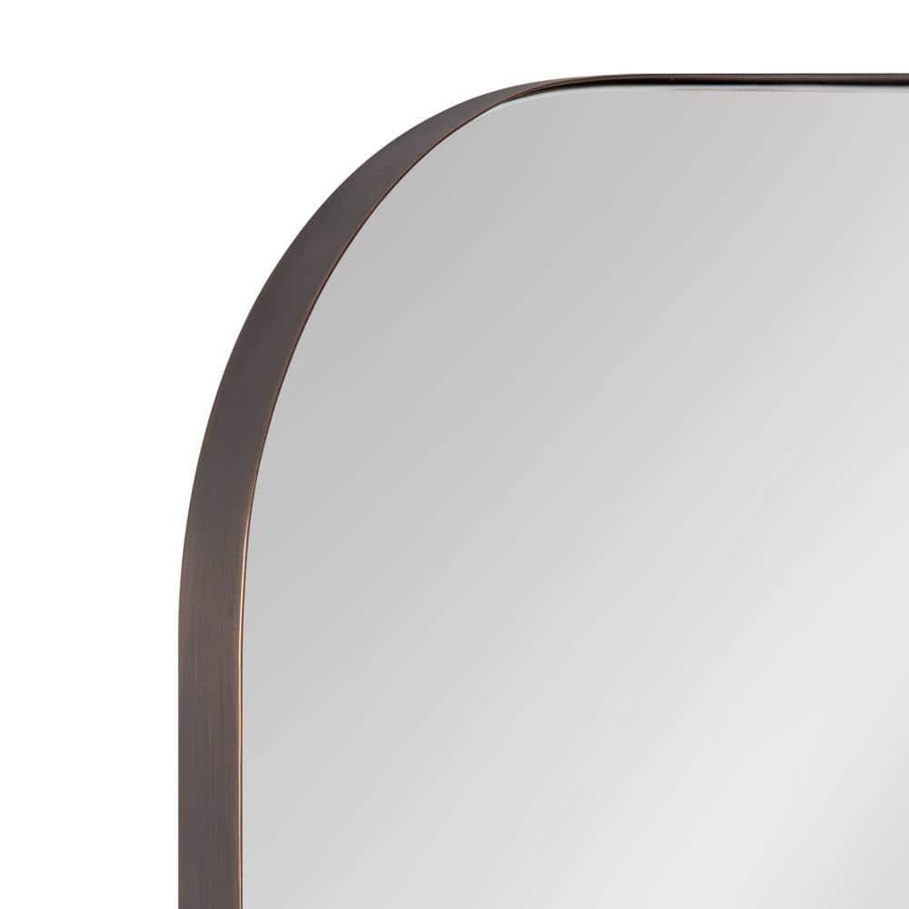Kate and Laurel Rollo Decorative Framed Wall Mirror, Bronze 20x30