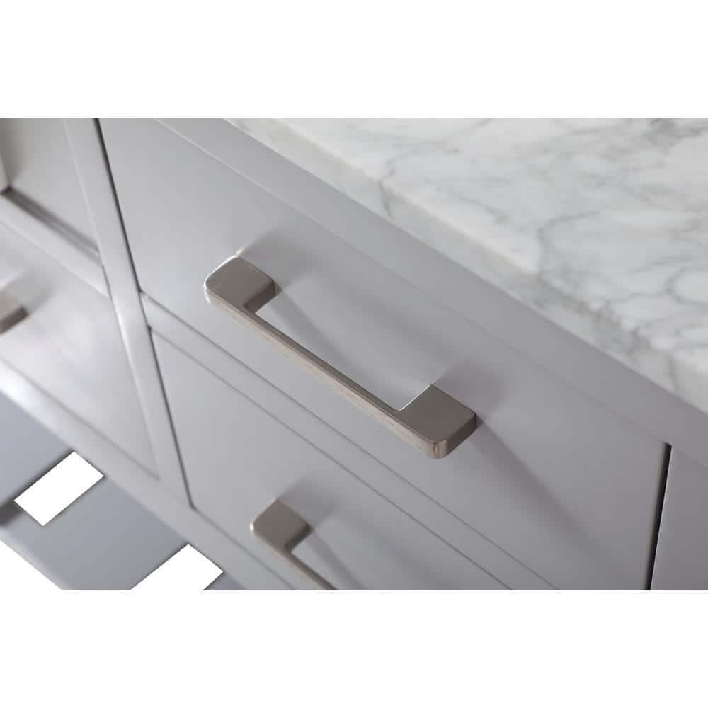 Pelaghia 72'' Double Bathroom Vanity with Marble Top