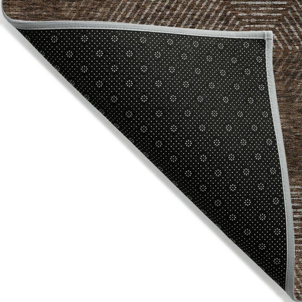 Addison Rugs Chantille Indoor/Outdoor Transitional Geometric Brown Washable Rectangle Rug, 2'6" x 3'10"