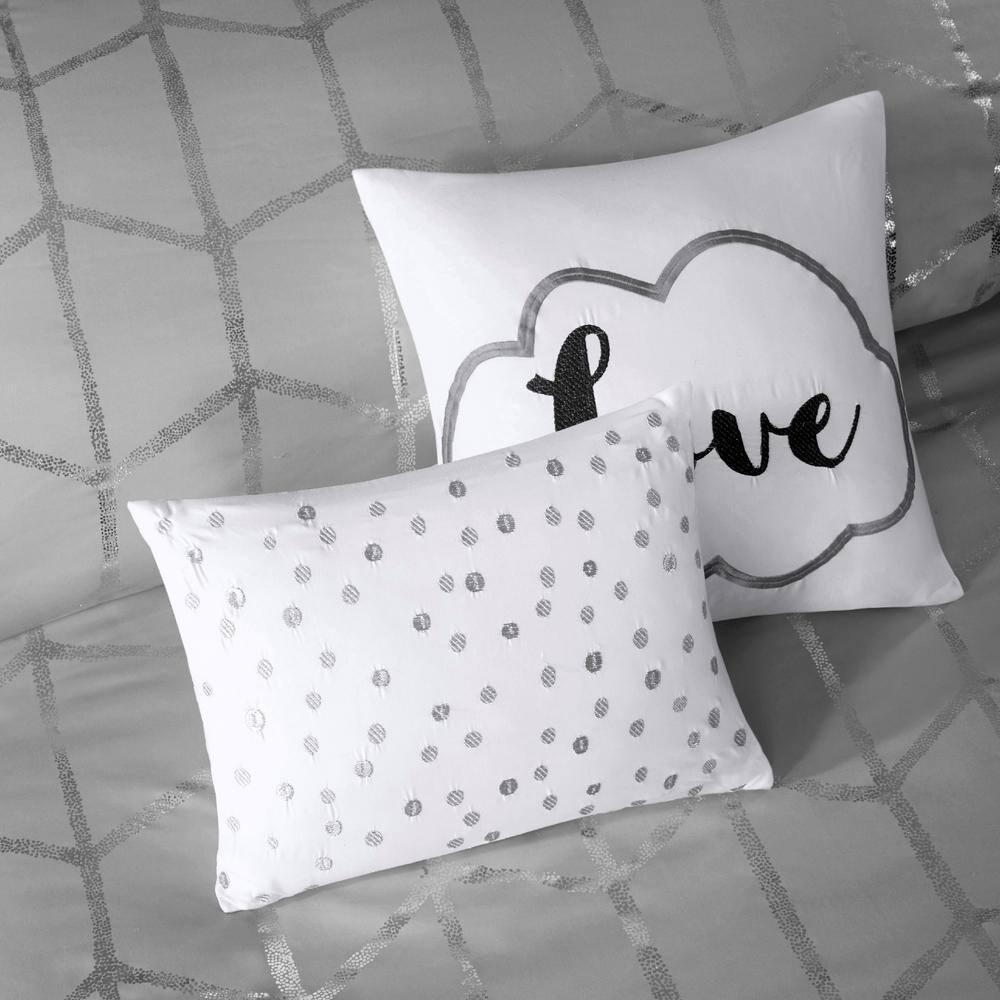 Intelligent Design Raina Metallic Printed Comforter Set