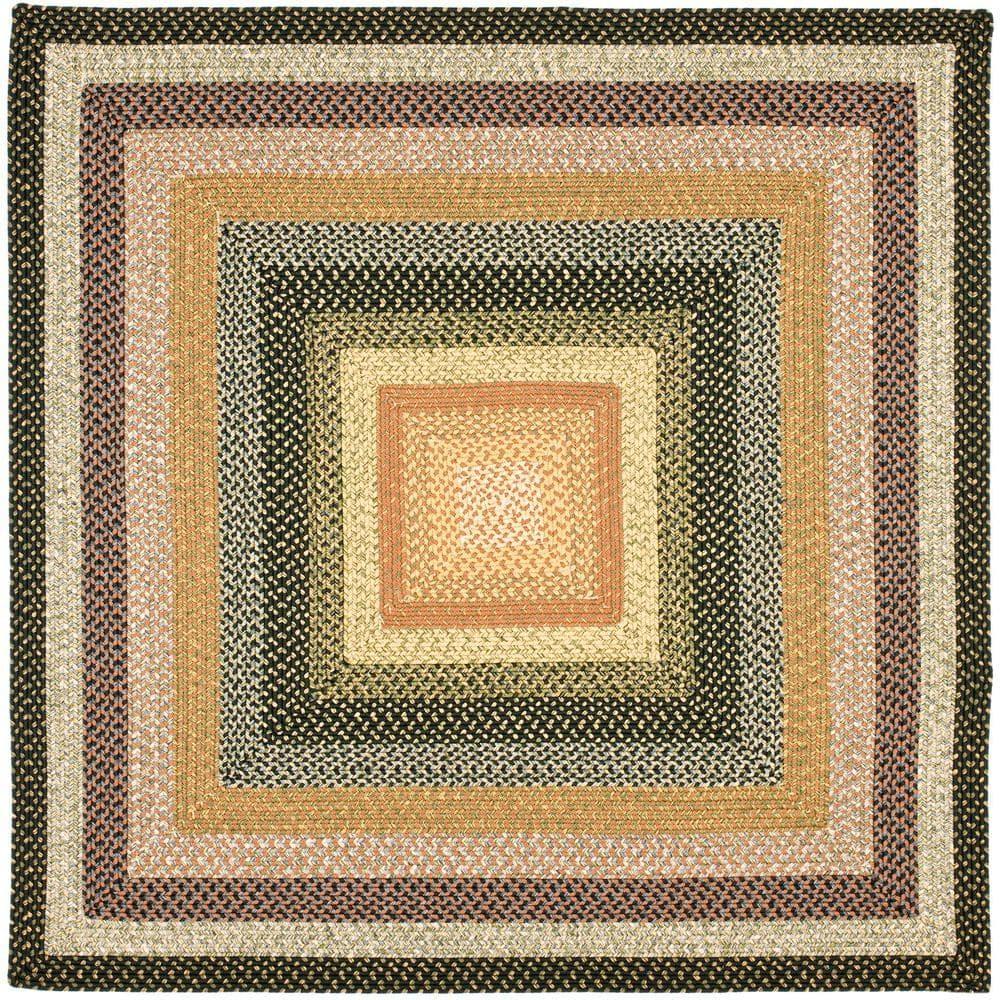 Braided BRD308 Hand Woven Area Rug - Multi - 6'x6' - Safavieh.