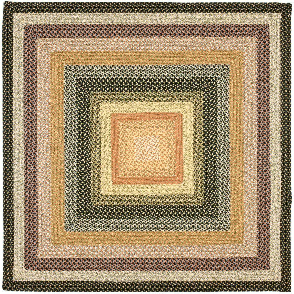 Braided BRD308 Hand Woven Area Rug - Multi - 6'x6' - Safavieh.