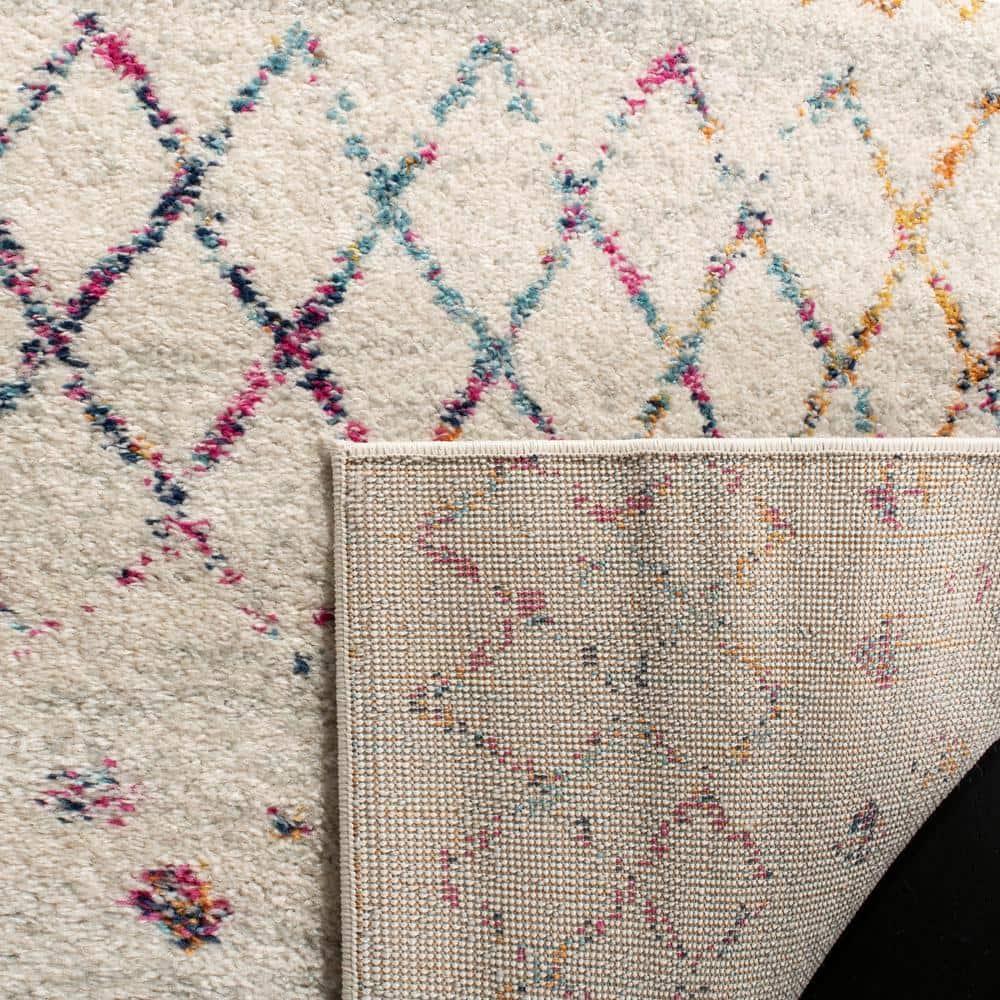 Madison 700 MAD798 Power Loomed Indoor Area Rug - Ivory/Fuchsia - 9'x12' - Safavieh