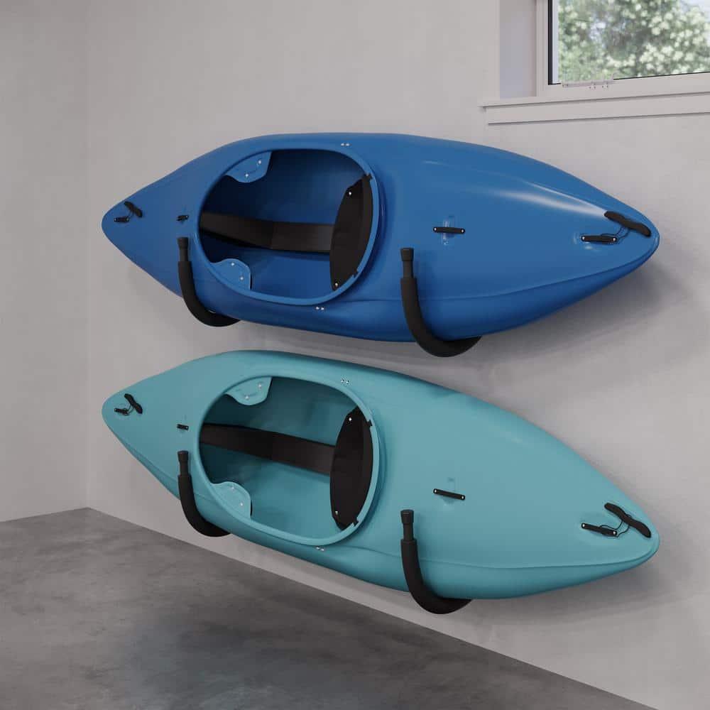 Kayak Storage – Kayak Wall Mount Hangers with 100lb Capacity for Paddleboards, Surfboards, or Snowboards – For Garage or Shed by Rad Sportz