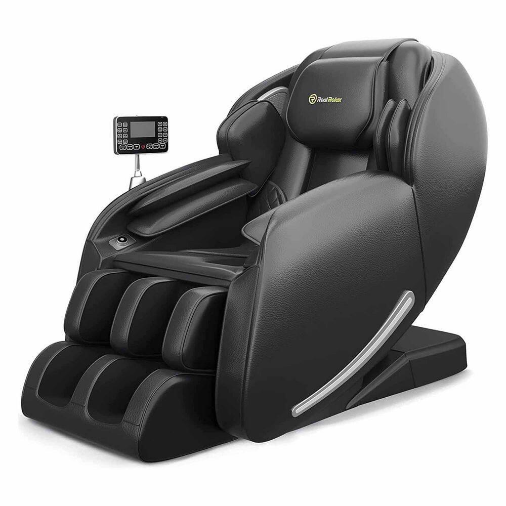 REALRELAX Favor-03 ADV Full Body Zero Gravity with Shiatsu Massage Chair,Black