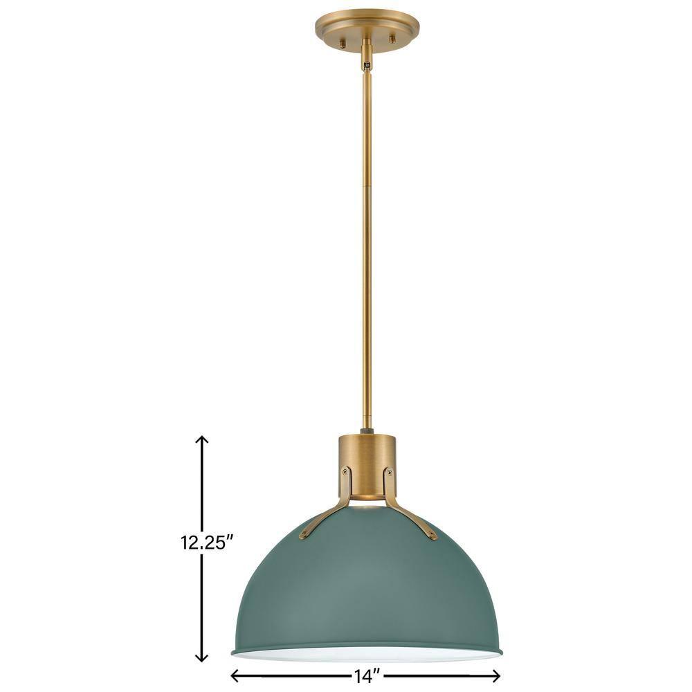 14 Inch 6.5W 1 Led Small Pendant-Sage Green Finish Hinkley Lighting 3487Sgn