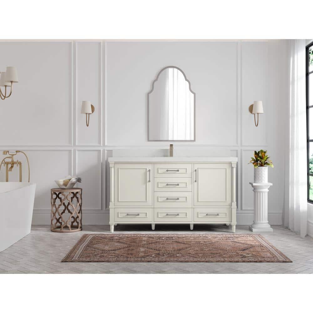 Willow Collections Aberdeen 60'' Single Bathroom Vanity with Quartz Top