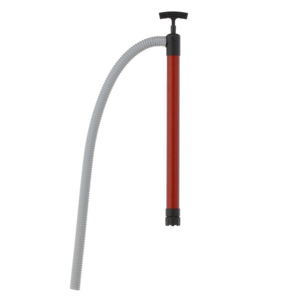 Red Thermoplastic Utility Hand Pump with Flexible Hose