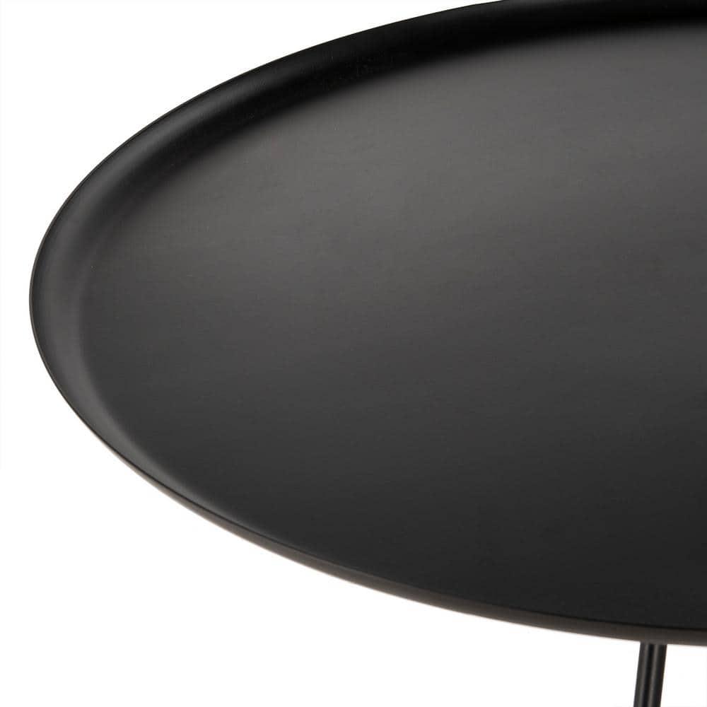 Orson Coffee Table with Metal Gold Cap - Black/Gold - Safavieh
