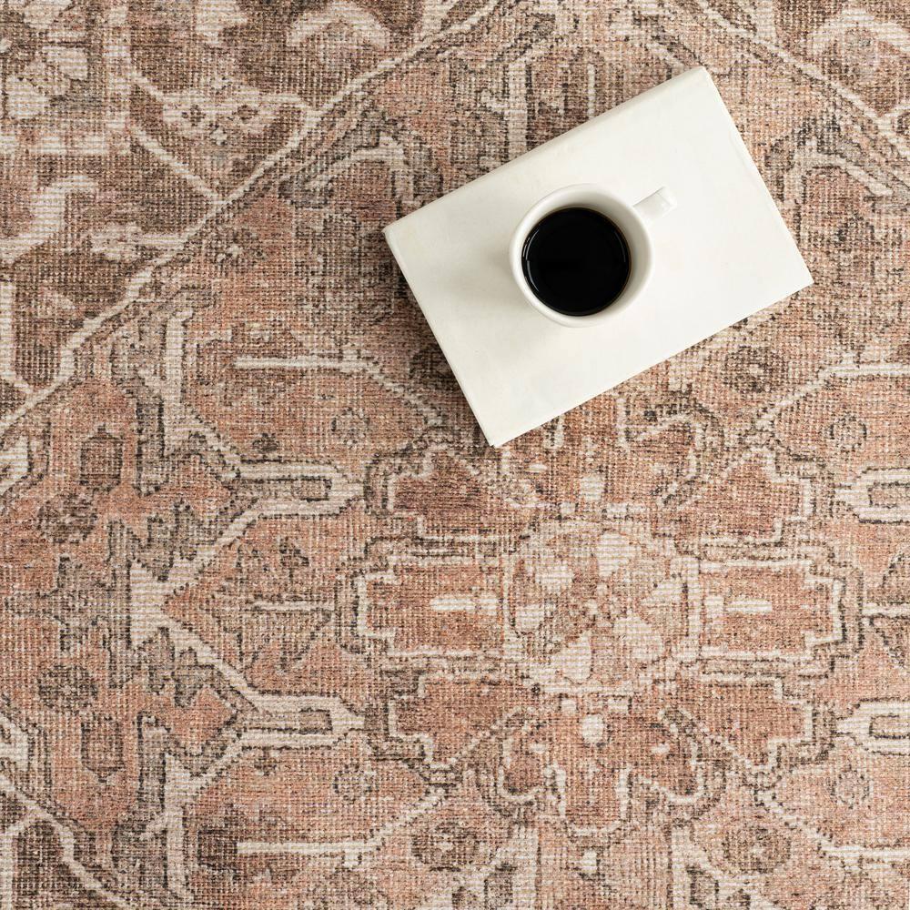 Nuloom Hillstone Collection Mariposa Traditional Vintage Medallion Area Rug, 6' 7" x 9', Ivory