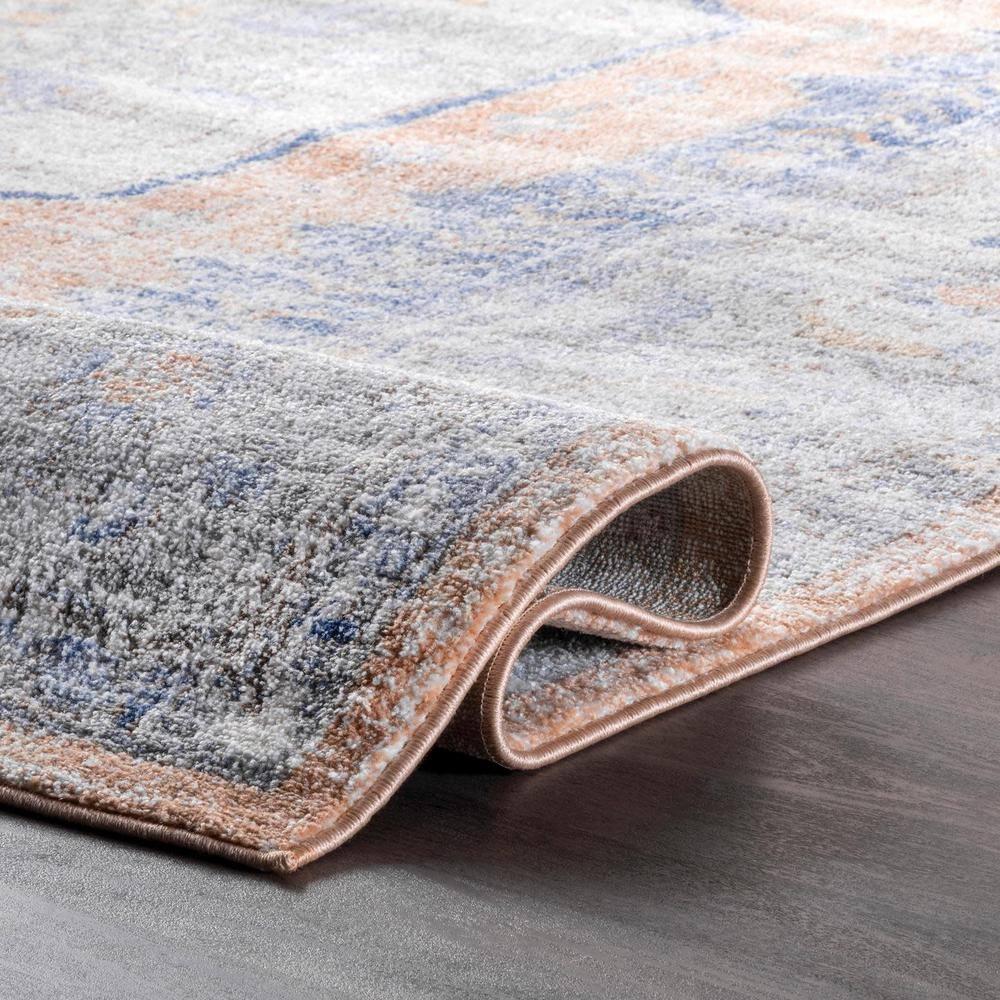 Nuloom Jacquie Medallion 2x12 Runner Indoor Area Rug for Living Room Bedroom Dining Room Entryway Hallway Kitchen, Peach/Beige