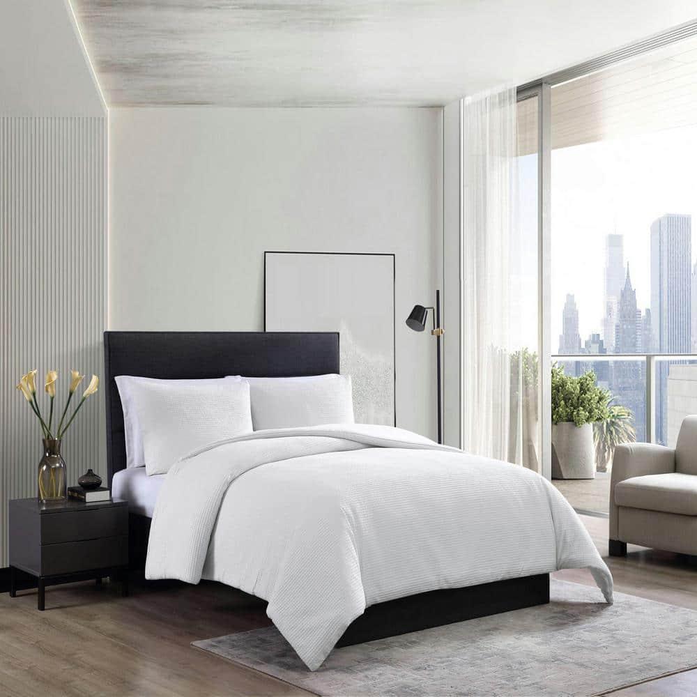Vera Wang Vera Wang Waffle Pique Solid Cotton Comforter Set