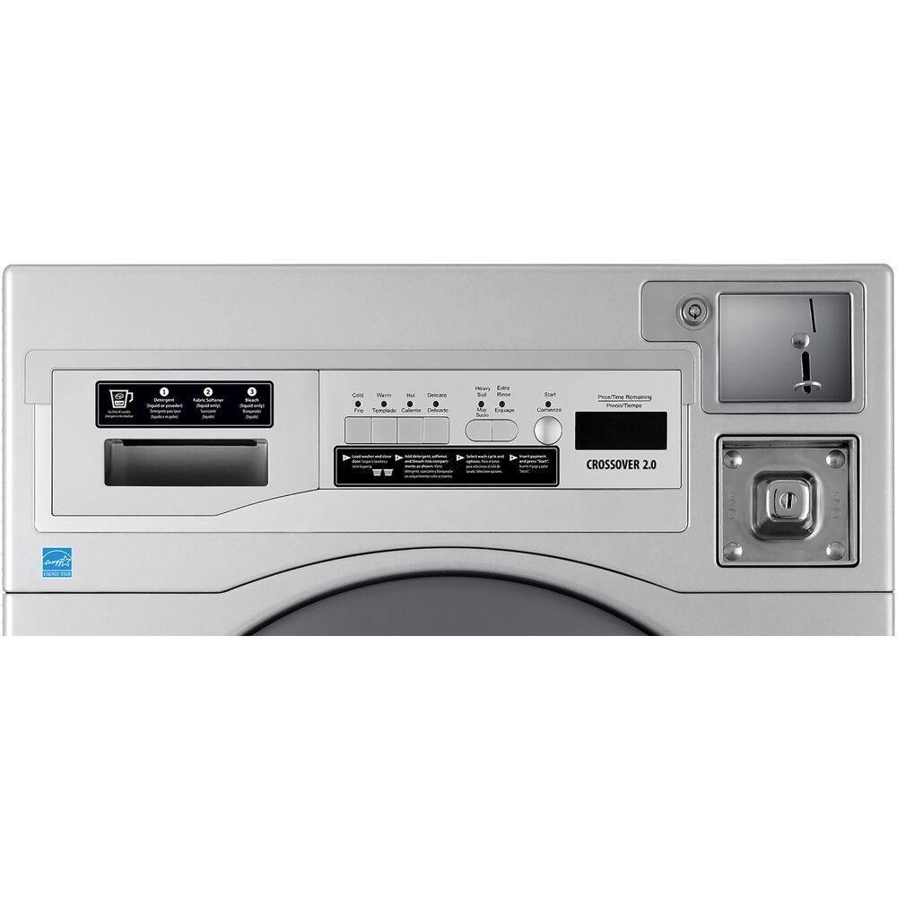 Crossover Crossover 2.0 by Wascomat Commercial Stack 3.5-CF Front-Load Washer and 7-CF Electric Dryer for Coin/Card Operated Laundry