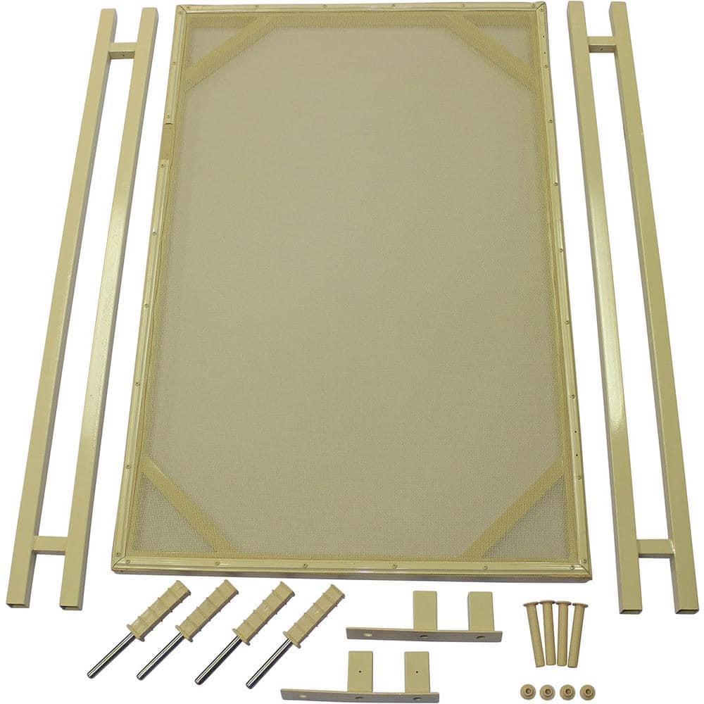 WaterWarden 4' x 30" Inground Pool Safety Gate, Self-Closing, Beige