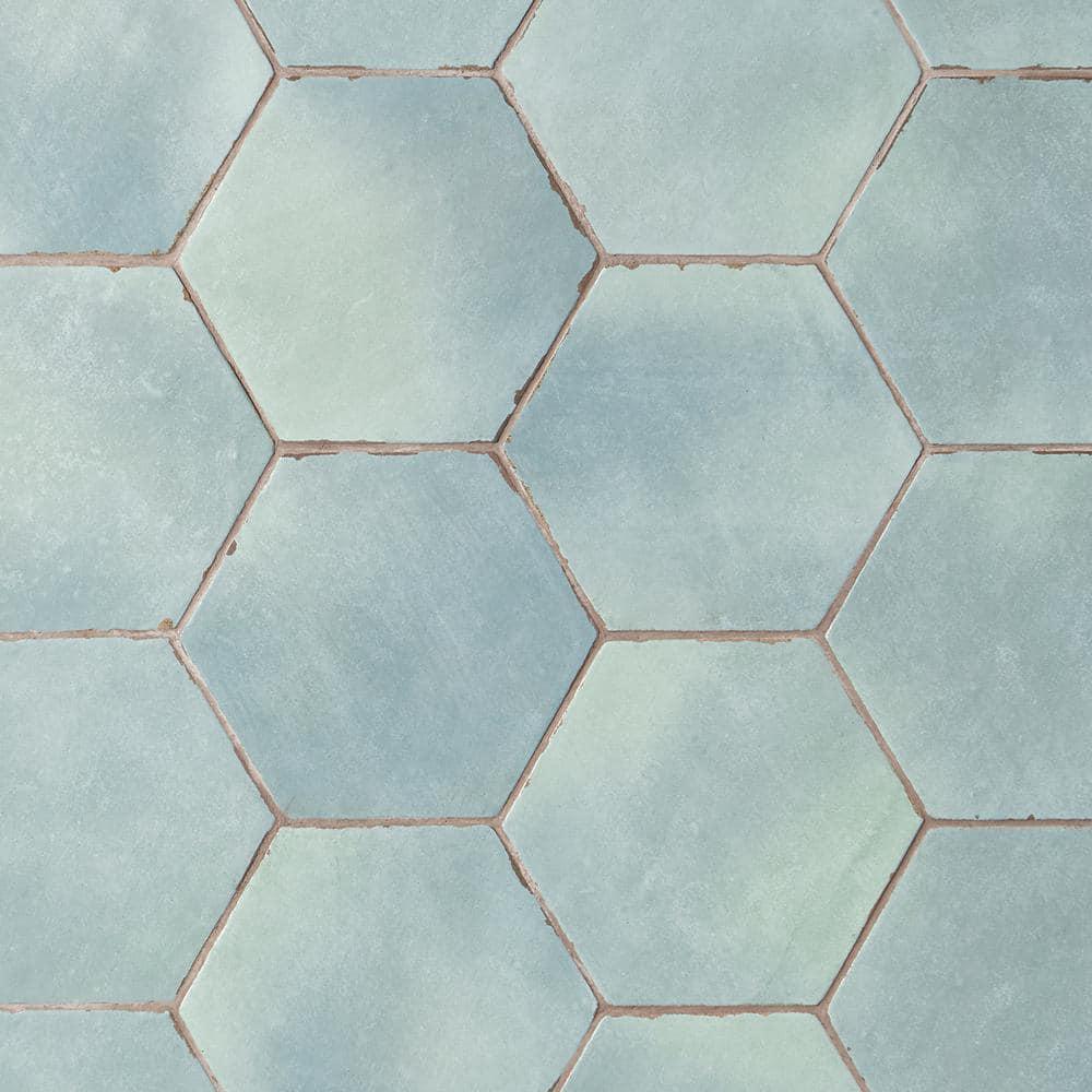 Bond Tile Palo Alto Hex 6" Hexagon Handmade Look Porcelain Floor and Wall Tile (5.38 Sq. Ft. / Case)