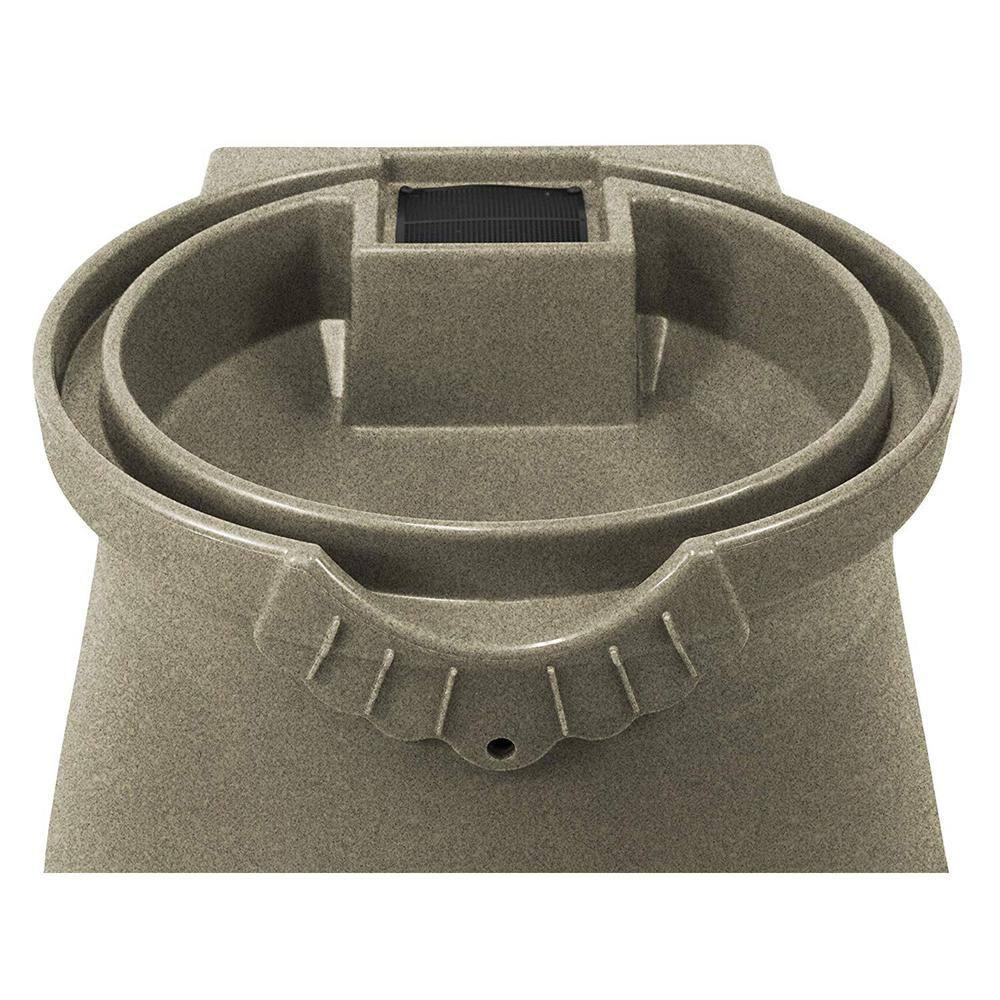 Good Ideas Good Ideas 50 Gallons Plastic Drainable Dual Overflow Planter Rain Barrel