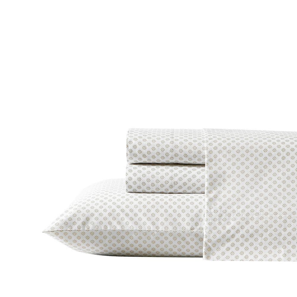 Stone Cottage Bedding Millstone 400 Thread Count 100% Cotton Percale Sheet Set